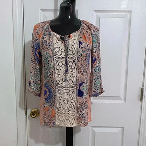 Lucy & Laurel 3/4 sleeve top size XS